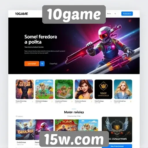 Análise da interface do usuário do site 10game